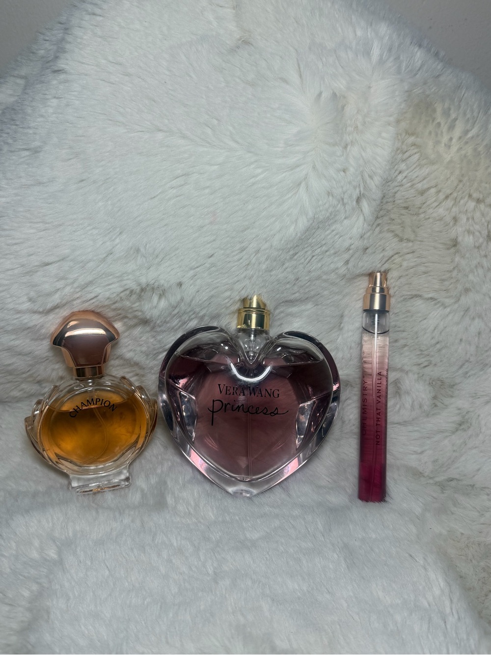 Vera wang 100ml/ champion 25ml / chemistry parfum 10ml bundle